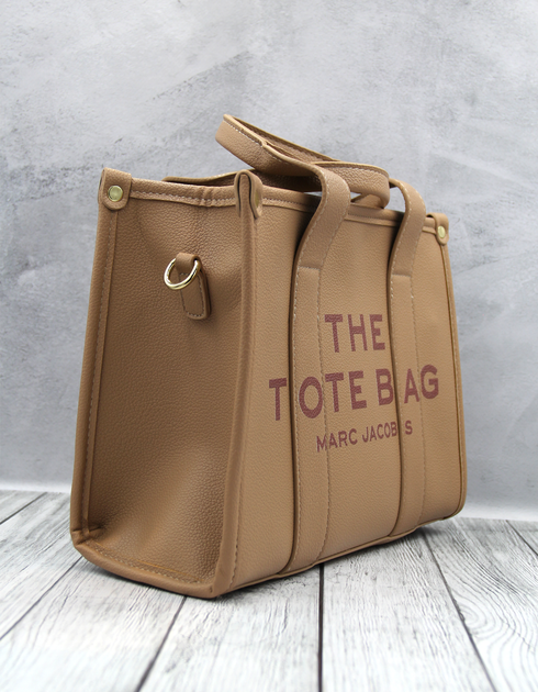 Жіноча сумка MARC JACOBS THE TOTE BAG шкіряна Хакі - Фото 3 Жіноча сумка MARC JACOBS THE TOTE BAG шкіряна Хакі - зображення 3