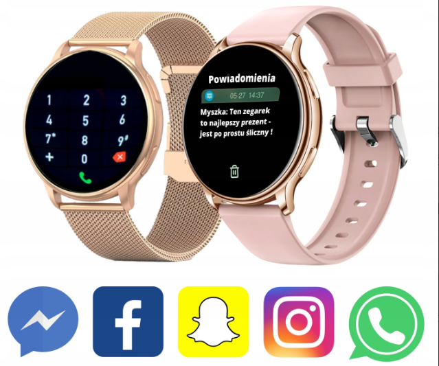 Смарт часы женские Uwatch Smart G35 с черным ремешком для спорта и фитнеса - Фото 10 Смарт часы женские Uwatch Smart G35 с черным ремешком для спорта и фитнеса - изображение 10