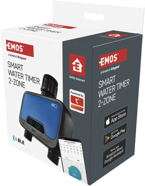 Розумний таймер поливу Emos GoSmart PW56202 Bluetooth 2 виходи (PW56202) - Фото 14 Розумний таймер поливу Emos GoSmart PW56202 Bluetooth 2 виходи (PW56202) - зображення 14