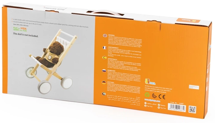 Wózek spacerowy dla lalek Viga 44687 (6971608446870) - obraz 5