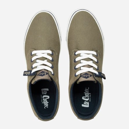 Trampki męskie materiałowe do kostki Lee Cooper LCW-26-02-4085 40 Szare (5901479606876) - obraz 4