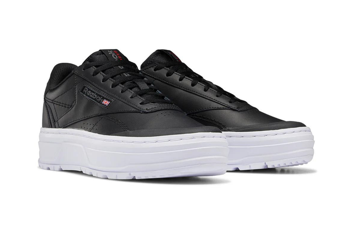 Жіноча взуття Reebok Club C Double Geo шкіряні кросівки чорні 36 GW0224 (36) - зображення 2