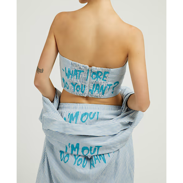Корсетна смугаста блузка Guess Young Contemporary S W3TH84WFLH0 H70Z (S) - зображення 2