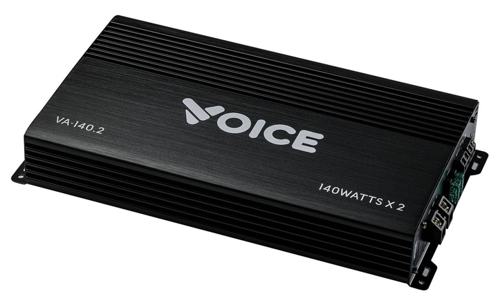 Автомобильный 2-канальный усилитель Voice VA-140.2, 2×140 Вт RMS, класс AB, мист 430 Вт - Фото 3 Автомобильный 2-канальный усилитель Voice VA-140.2, 2×140 Вт RMS, класс AB, мист 430 Вт - изображение 3