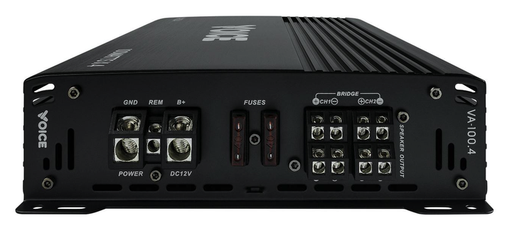 Автомобильный усилитель на 4 динамика Voice VA-100.4, 4×100 Вт RMS, класс AB, мист 2×270 Вт - изображение 3