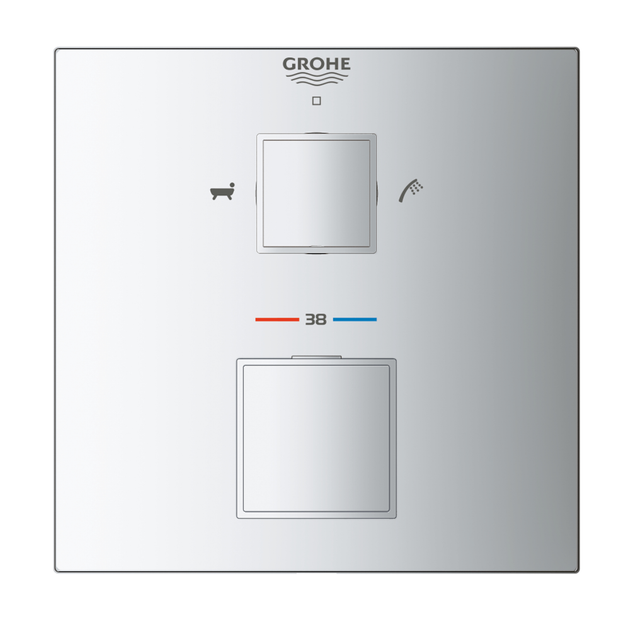 Смеситель для душа Grohe Grohtherm Cube термостатический, хром (24155000) - изображение 3