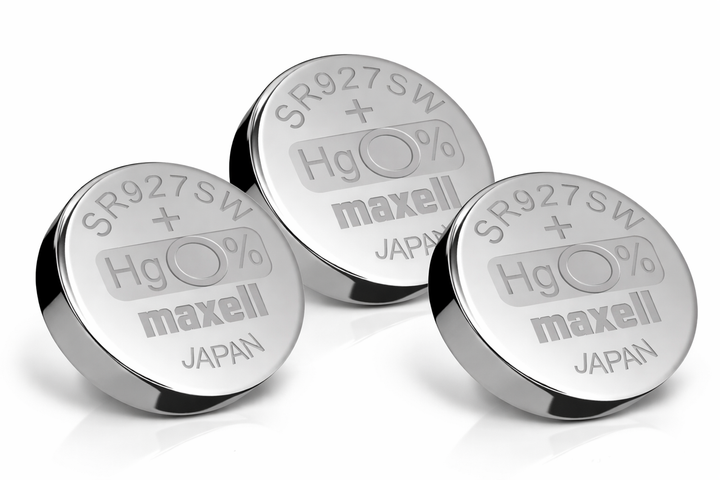 Батарейки Maxell 395 (SR927SW) 1.55V Silver Oxide, набір 3 ШТУКИ, срібно-оксидні для годинників - Фото 1 Батарейки Maxell 395 (SR927SW) 1.55V Silver Oxide, набір 3 ШТУКИ, срібно-оксидні для годинників - зображення 1