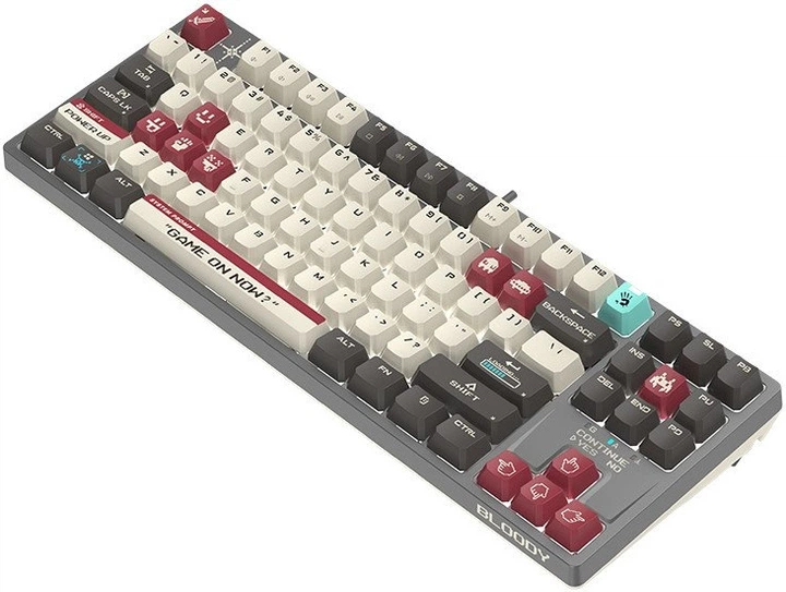 Клавіатура дротова A4Tech Bloody S87 USB Pixels Red (A4TKLA47736) - зображення 3