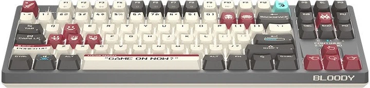 Клавіатура дротова A4Tech Bloody S87 USB Pixels Red (A4TKLA47736) - зображення 7
