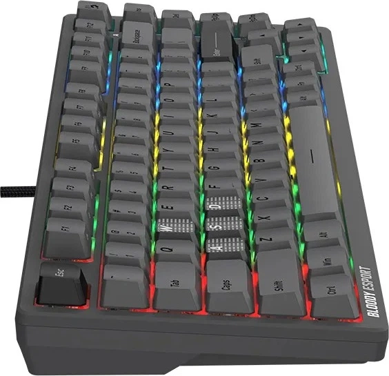 Клавіатура дротова A4Tech Bloody MS76 USB Magnetic Iron Grey (A4TKLA47833) - зображення 3