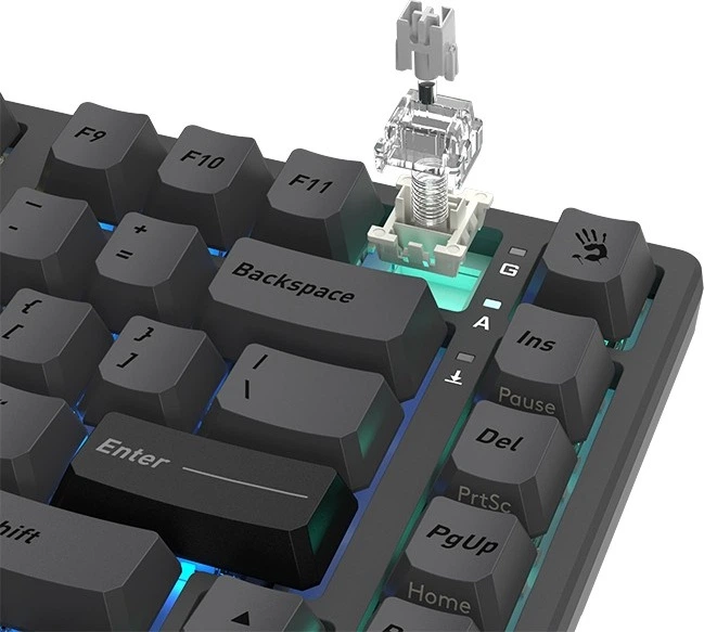 Клавіатура дротова A4Tech Bloody MS76 USB Magnetic Iron Grey (A4TKLA47833) - зображення 8