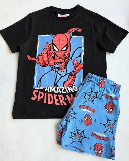 Дитяча піжама літо Marvel Spider-Man 110-116 см для хлопчиків 447307 - Фото 2 Дитяча піжама літо Marvel Spider-Man 110-116 см для хлопчиків 447307 - зображення 2