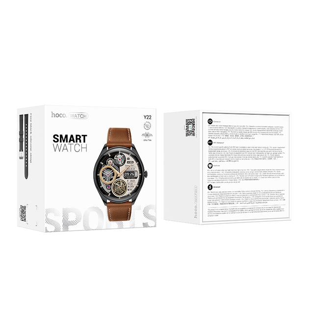 Смарт-годинник HOCO Y22 AMOLED 36mm. 200 mAh. IP67 чорний - изображение 2