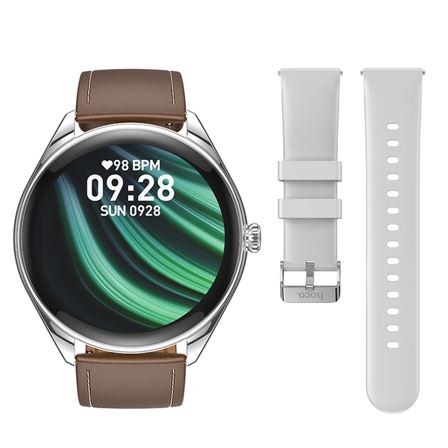 Смарт-годинник HOCO Y22 AMOLED 36mm. 200 mAh. IP67 сріблястий - изображение 3