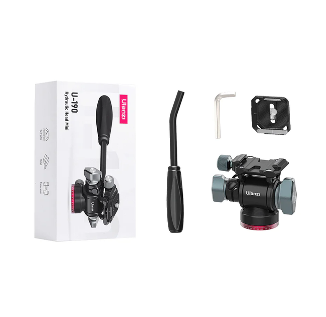 Штативная голова Ulanzi U-190 Hydraulic Head Mini - Фото 2 Штативная голова Ulanzi U-190 Hydraulic Head Mini - изображение 2