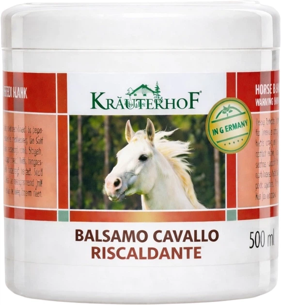 Balsam do ciała Krauterhof koński intensywnie-rozgrzewający 500 ml (4075700044490) - obraz 1