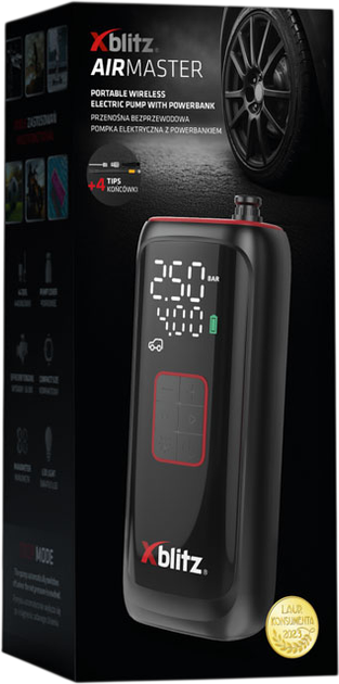 Elektryczna pompka Xblitz Airmaster z funkcją powerbanku (5902479676517) - obraz 2