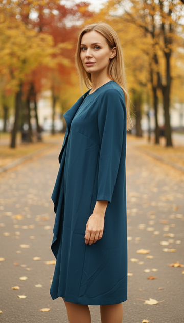 Платье inDresser XS Бирюзовый (IN-0209Н009Г-Dark-turquoise) - изображение 2