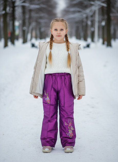 Брюки MTP 122см Сливовый (PVM-137318-Plum) - Фото 1 Брюки MTP 122см Сливовый (PVM-137318-Plum) - изображение 1