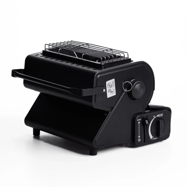 Обогреватель газовый туристический Yiwu HP-DS3-8 Black портативный с пьезоподжигом 1300 Вт ( 107-80-HP-DS3-8) - Фото 4 Обогреватель газовый туристический Yiwu HP-DS3-8 Black портативный с пьезоподжигом 1300 Вт ( 107-80-HP-DS3-8) - изображение 4