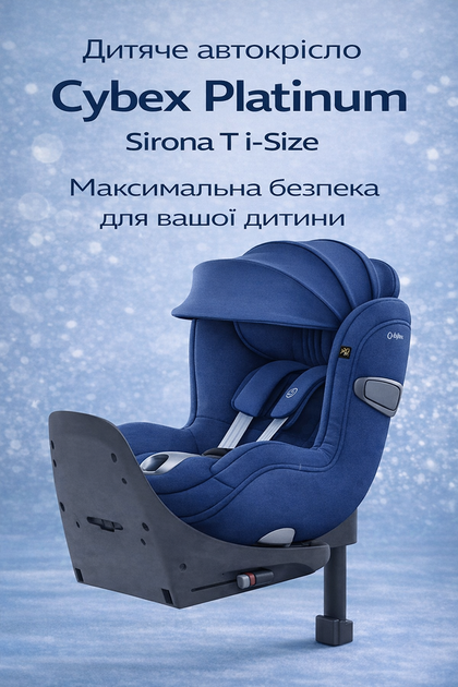 Автокресло детское автолюльки для новорожденных Cybex Platinum Sirona Ti с базой ISOFIX в машину для младенцев от 0 до 4-х лет Nautical Blue - Фото 1 Автокресло детское автолюльки для новорожденных Cybex Platinum Sirona Ti с базой ISOFIX в машину для младенцев от 0 до 4-х лет Nautical Blue - изображение 1
