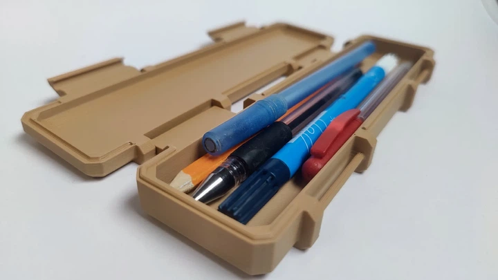 Пенал Для Карандашей Pencil Box Хаки 20 См 3Д Печать - Фото 3 Пенал Для Карандашей Pencil Box Хаки 20 См 3Д Печать - изображение 3