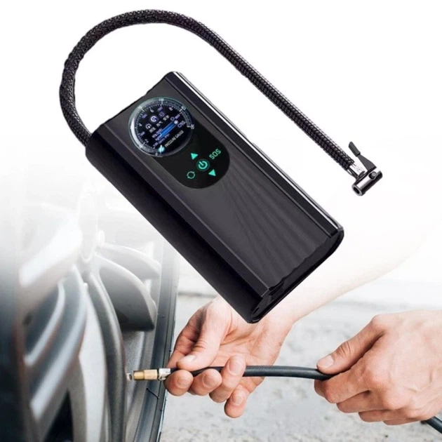 Компресор автомобільний RIAS Charge Pump портативний 100W Black (3_08070) - зображення 6