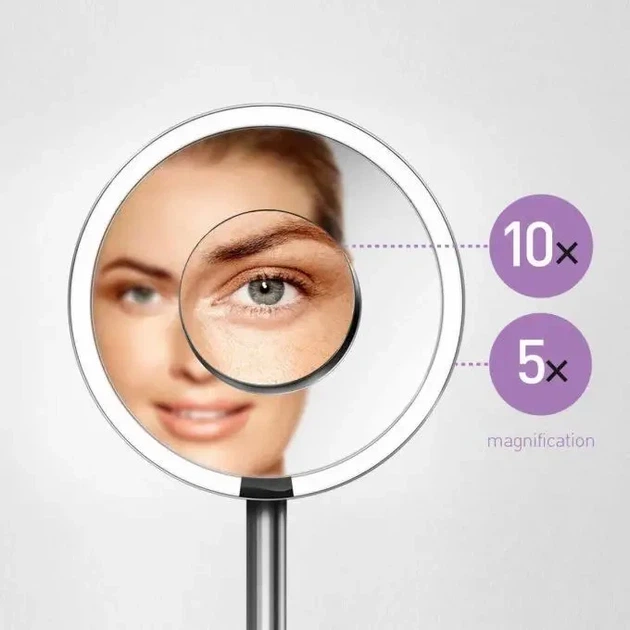 Світлодіодне LED дзеркало 10х Ultra Flexible Mirror для макіяжу з присоском на гнучкій ніжці - Фото 4 Світлодіодне LED дзеркало 10х Ultra Flexible Mirror для макіяжу з присоском на гнучкій ніжці - зображення 4