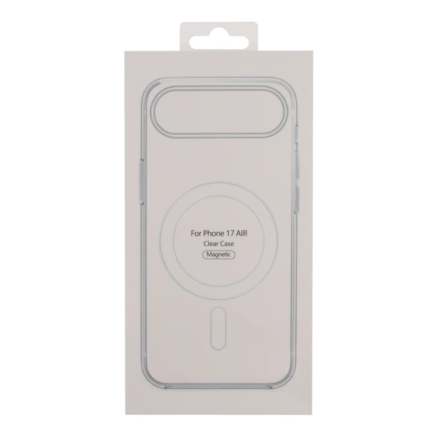 Чохол для iPhone 17 Air TPU Clear Case з MagSafe прозорий - зображення 7