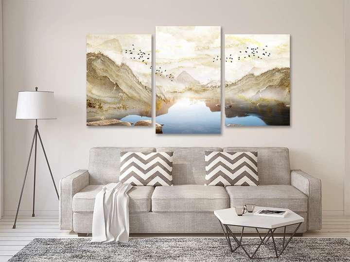 Картина модульна Art Dekors Краєвиді гір 53х100 см Art-706 3 - Фото 2 Картина модульна Art Dekors Краєвиді гір 53х100 см Art-706 3 - зображення 2