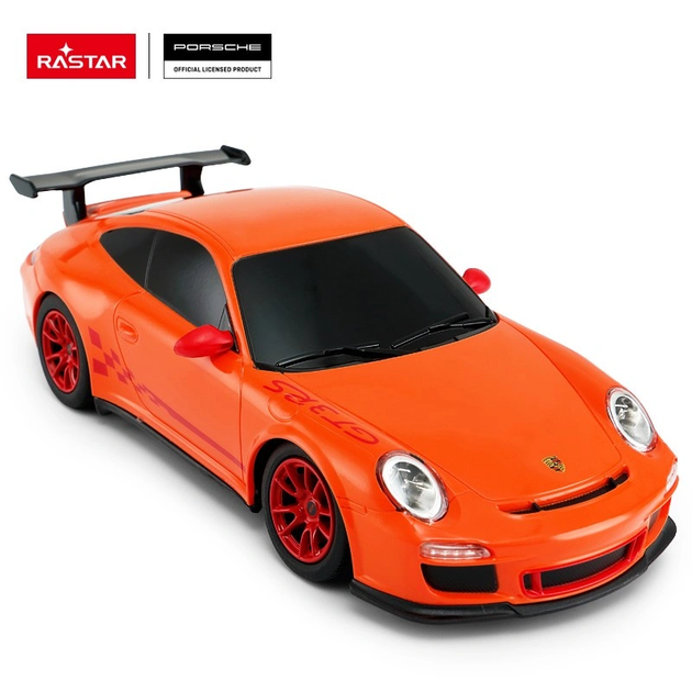 Машинка радиоуправляемая RASTAR Porsche 911 GT3 RS 1:24 Оранжевая 39900 - Фото 3 Машинка радиоуправляемая RASTAR Porsche 911 GT3 RS 1:24 Оранжевая 39900 - изображение 3