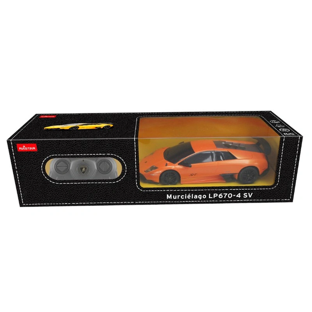 Машинка радіокерована RASTAR Lamborghini Murciélago 1:24 Помаранчева 39000 - Фото 2 Машинка радіокерована RASTAR Lamborghini Murciélago 1:24 Помаранчева 39000 - зображення 2