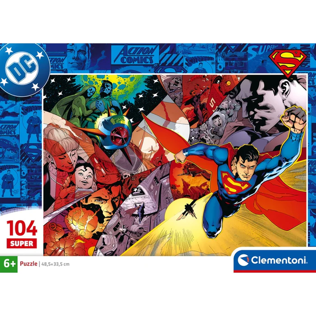 Пазл Clementoni: SuperColor — DC Superman / Супермен (104 елементи) — 25075 - зображення 2