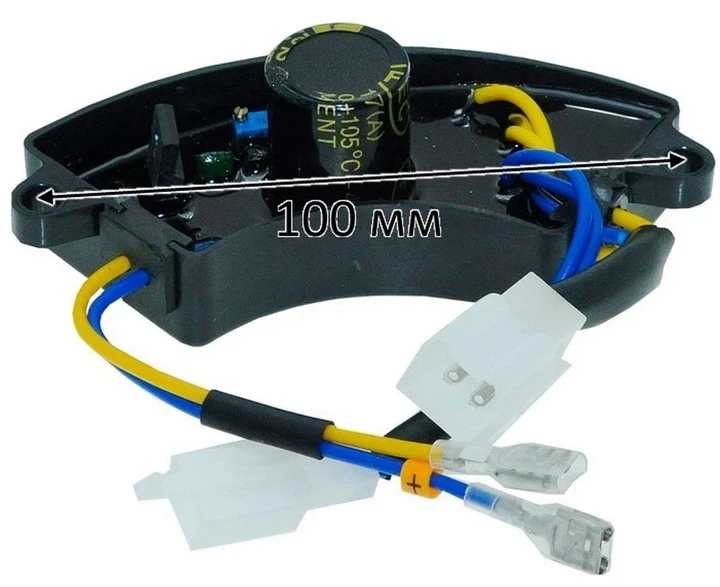 AVR регулятор напряжения генератора 168F 380V (220 мкФ 250V) 2,5 кВт, VJ Parts - изображение 5