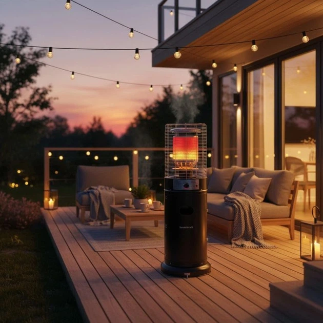 Grzejnik gazowy Bauerkraft szklany 11kW (5904265086371) - obraz 4