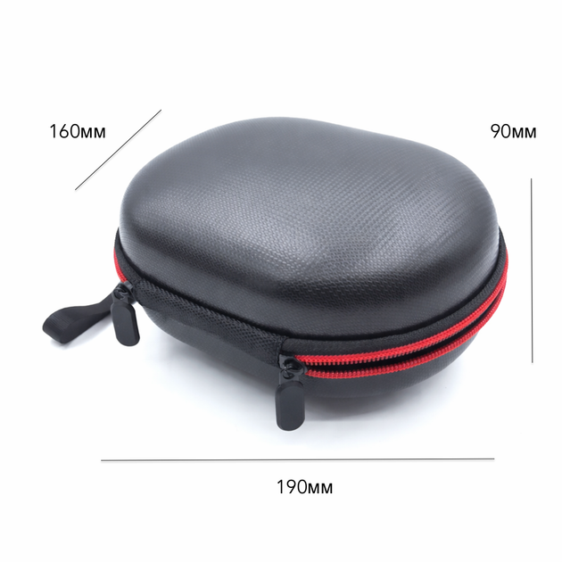 Защитный кейс сумка чехол футляр для наушников Beats Solo2, Solo3, JBL V300BT, E35, E45BT, C45BT, E55BT black черный - изображение 3