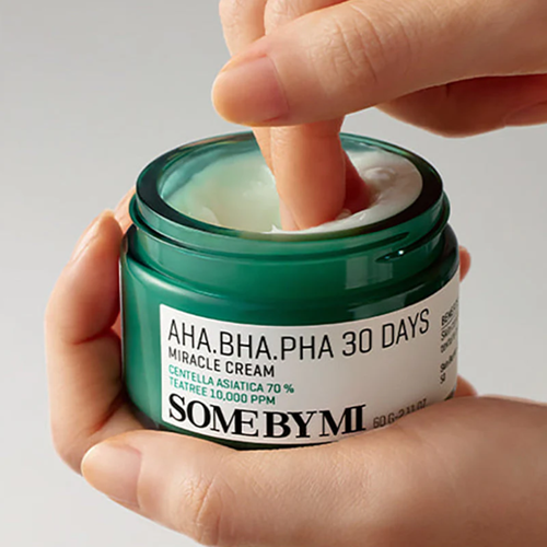 Крем Some By Mi AHA, BHA, PHA 30 Days Miracle Cream для проблемної шкіри з кислотами, 60 г - зображення 2