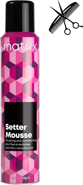 Мус Matrix Styling Setter Mousse для фіксації форми та надання об'єму волоссю 232 г - Фото 1 Мус Matrix Styling Setter Mousse для фіксації форми та надання об'єму волоссю 232 г - зображення 1