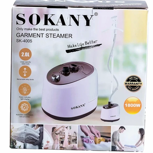 Напольный отпариватель Sokany SK4005P 1800 Вт 2л для одежды розовый - изображение 7
