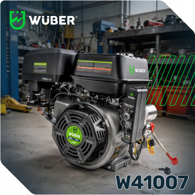 Двигатель внутреннего сгорания Wuber 420 см3 15 л.с. бензиновый мотор для садовой техники - изображение 8
