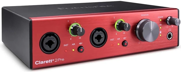 Interfejs audio Focusrite Clarett+ 2Pre (815301001416) - obraz 3