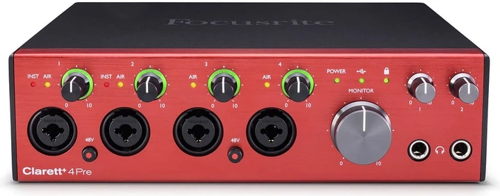 Interfejs audio Focusrite Clarett+ 4Pre (815301001423) - obraz 2
