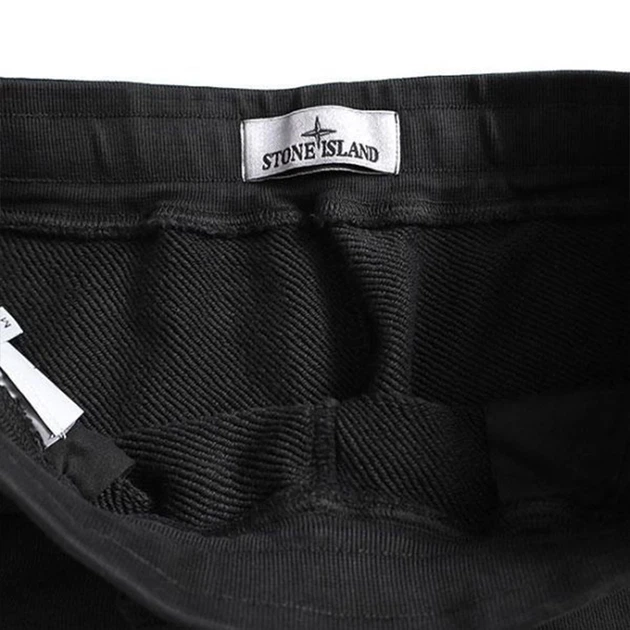 Штани Stone Island Organic Cotton Diagonal Fleece Old Effect Cargo Black 811561141 V0129 - изображение 4