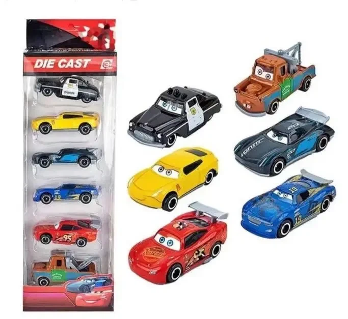Набор машинок Cars “Молния Маквин” 6 шт (металлические) 760-15 - Фото 2 Набор машинок Cars “Молния Маквин” 6 шт (металлические) 760-15 - изображение 2