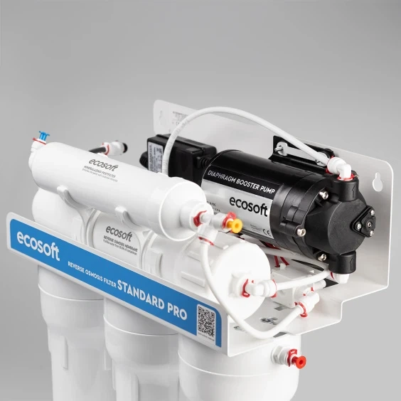 Фильтр обратного осмоса Ecosoft Standard 5-50P PRO с помпой и минерализатором, дренаж 1:2 (MO550MPECOSTD) - изображение 12