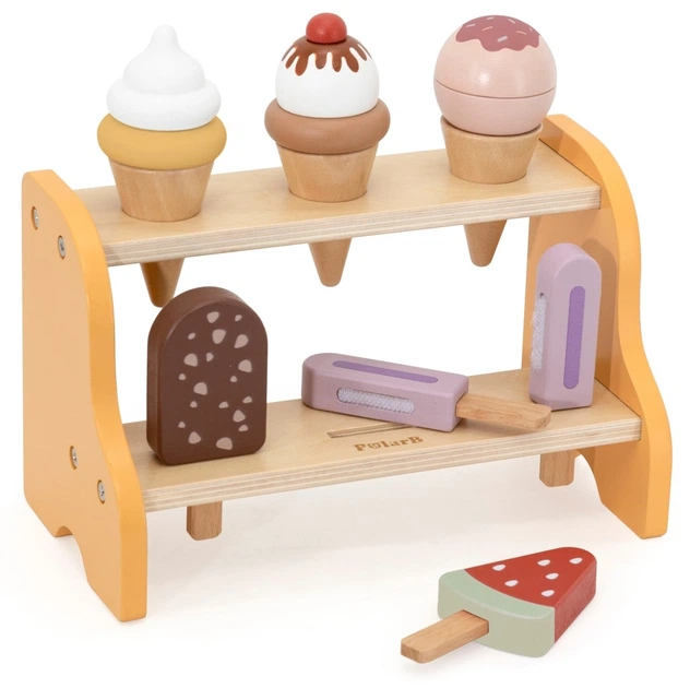 Zestaw do zabawy Viga Drewniany Mała lodziarnia (6971608442933) - obraz 3