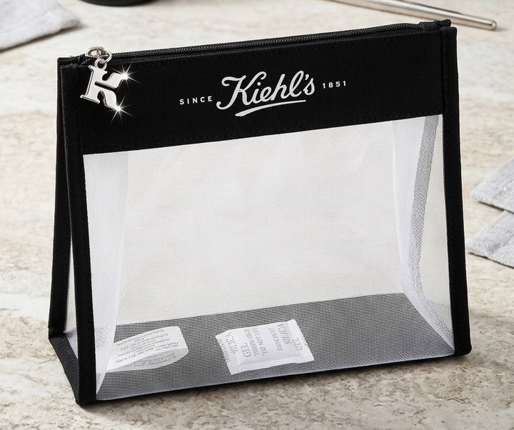Стильная и практичная косметичка Kiehl's прозрачной сетки (14×22×6 см) - Фото 2 Стильная и практичная косметичка Kiehl's прозрачной сетки (14×22×6 см) - изображение 2