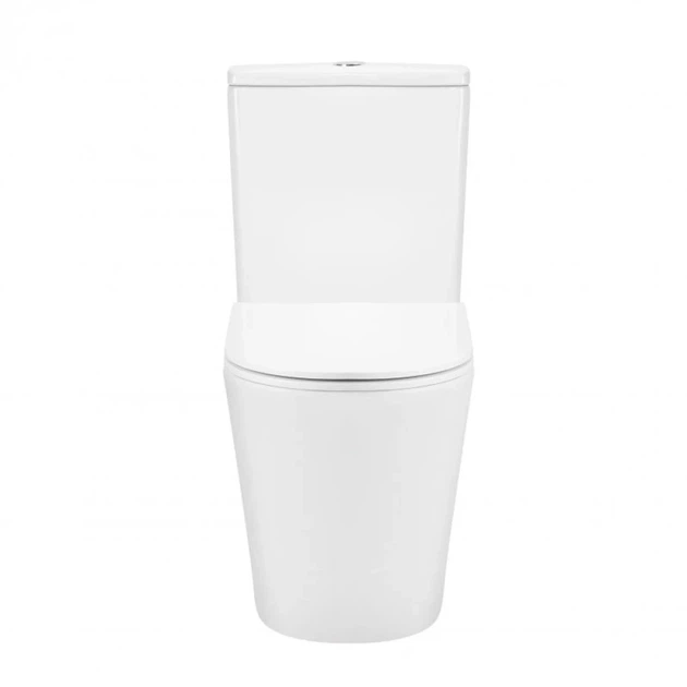Унітаз-компакт Mixxus Premium Bevel-0402-R 670x390x880mm, система змиву RIMLESS - зображення 2