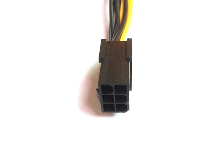 PCIe 6pin To 8pin Кабель-подовжувач / перехідник живлення PCI-E 6-контактів на 8-контактний для відеокарти - Фото 2 PCIe 6pin To 8pin Кабель-подовжувач / перехідник живлення PCI-E 6-контактів на 8-контактний для відеокарти - зображення 2