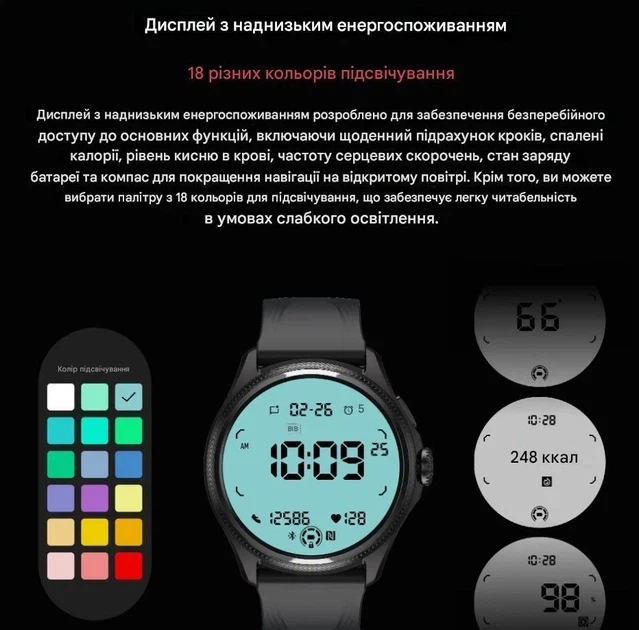 Смарт-часы Mobvoi TicWatch Pro 5 Enduro 2/32Gb Slate - изображение 5